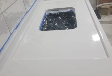 resina epóxi pia cozinha branca